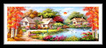 油画花园小屋 装饰画