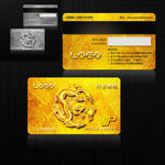 金色龙纹ViP卡高档 服务贵宾