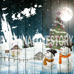 欧美风格圣诞装饰画