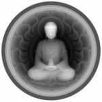 圆佛灰度图