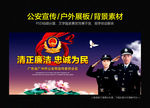 警察展板
