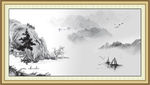 水墨山水画