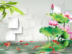 水影荷花