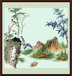 花鸟风景