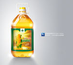 玉米油包装平面图
