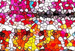 马赛克色彩装饰画