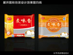 馒头包装（展开图和效果图均有）