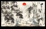 竹子国画