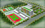 学校鸟瞰图