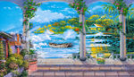 地中海油画