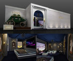 欧式展台3D模型设计 展览展示