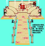 婚庆舞台背景图（中国风牡丹）