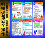 机械设备安全操作挂画