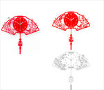 梅花挂钟矢量图