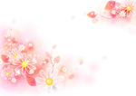 红色小花 瓷砖背景墙