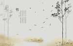 简约竹子竹叶背景