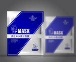 高端面膜包装设计展开图