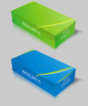 绿色环保抽纸盒设计展开图