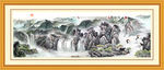 山水画 山水风景
