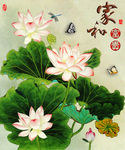 钻石画十字绣家和富贵荷花