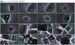 3D三维空间方块浮动方块LED