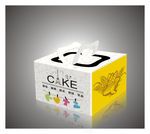蛋糕盒 甜品包装（展开图）