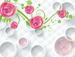 3D玫瑰花