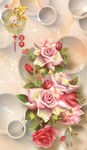 时尚背景墙 3d玄关