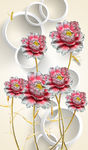 3d玄关 时尚花朵