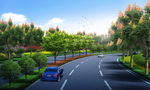 道路景观效果图