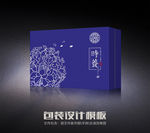 传统养生包装（矢量展开图）