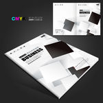 黑白简约创意企业画册封面