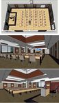 高级会议室室内草图大师SU模型