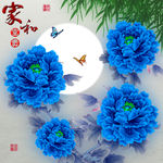 十字绣钻石画无框画家和富贵牡丹