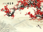 报春图梅花