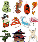 日本元素矢量图