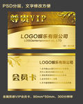 高档金色VIP卡