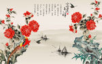 古典传统花鸟电视背景