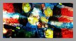 孔雀油画
