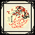 中国画梅花装饰画