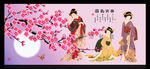 桃花仕女图