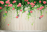 3d背景墙 花藤