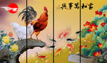 花鸟 屏风