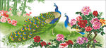 牡丹孔雀图