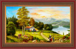 山村油画