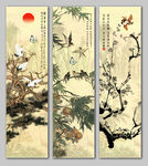 松竹梅国画
