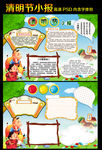 清明节习俗小报手抄报模板
