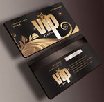 欧式金色vip卡