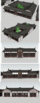 川西民居院落建筑草图大师SU模
