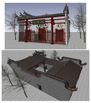 宗祠祠堂建筑草图大师SU模型